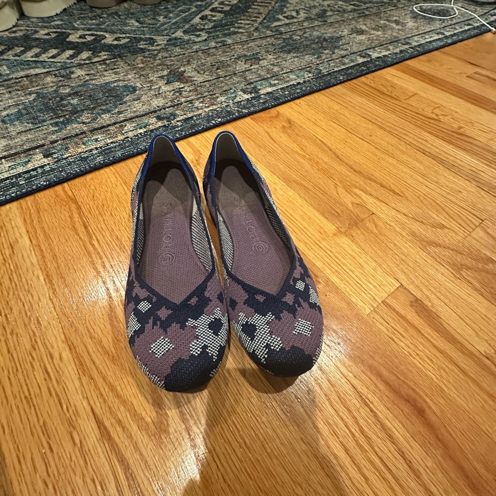Rothy's Women's Flats in Black and Purple
